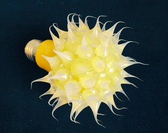 Etsy Exclusive! Yellow UBO led light. Silicon drops light bulb. Hand made original design since 1998