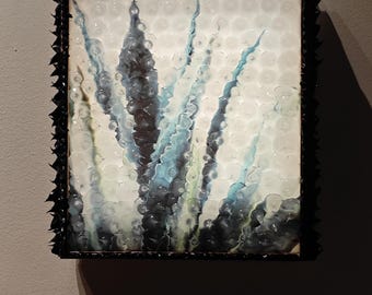 Photor - Silicone spikes picture on the wall. battery operated still life picture.