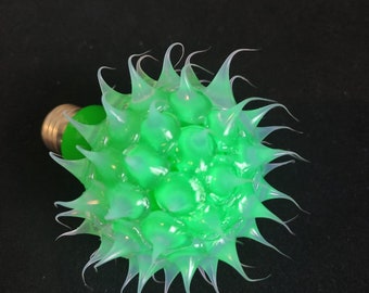 Etsy Exclusive! Green UBO led light. Silicon drops light bulb. Hand made original design since 1998