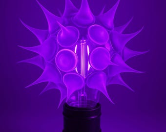 1 of a kind, Silicone Spiked Purple Filament led. New Ubo.
