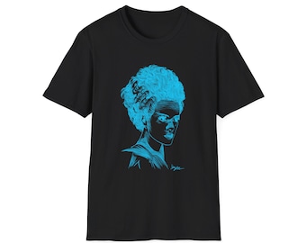 Camiseta de la novia de Frankenstein, camiseta clásica de película de terror, disfraz de Halloween
