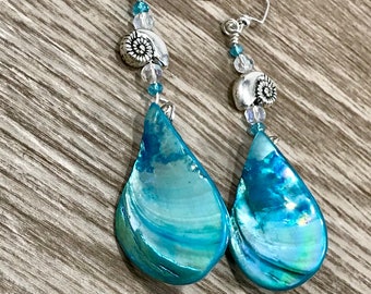 Ocean inspired earrings deals