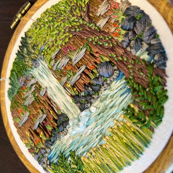 Waterfall Machine Embroidery Designs - Etsy