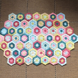 The Crochet Bath/Shower Mat - Spring Garden