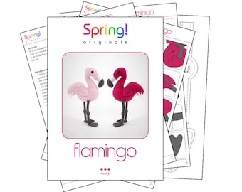 Flamingo sewing pattern + tutorial