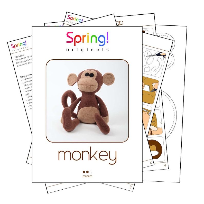 Monkey sewing pattern tutorial image 1