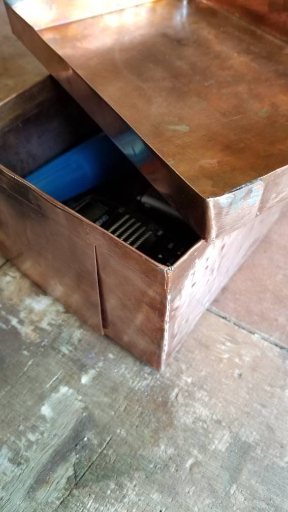 Solid Copper Faraday Cage: EMF, EMP, Electronics Protection - Etsy