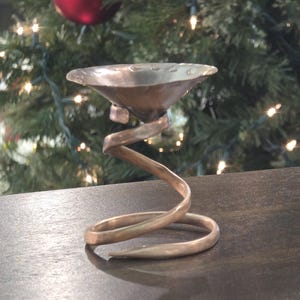 Handmade Copper Incense Holder: Crystal Charger & Candle Stand image 12