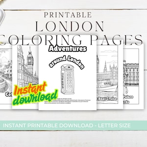 Adventures around London-Digital Files to print at home