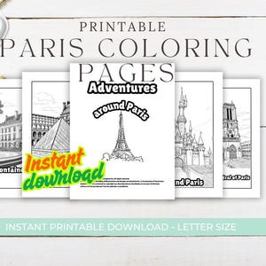 Adventures around Paris-Digital Files to print at home