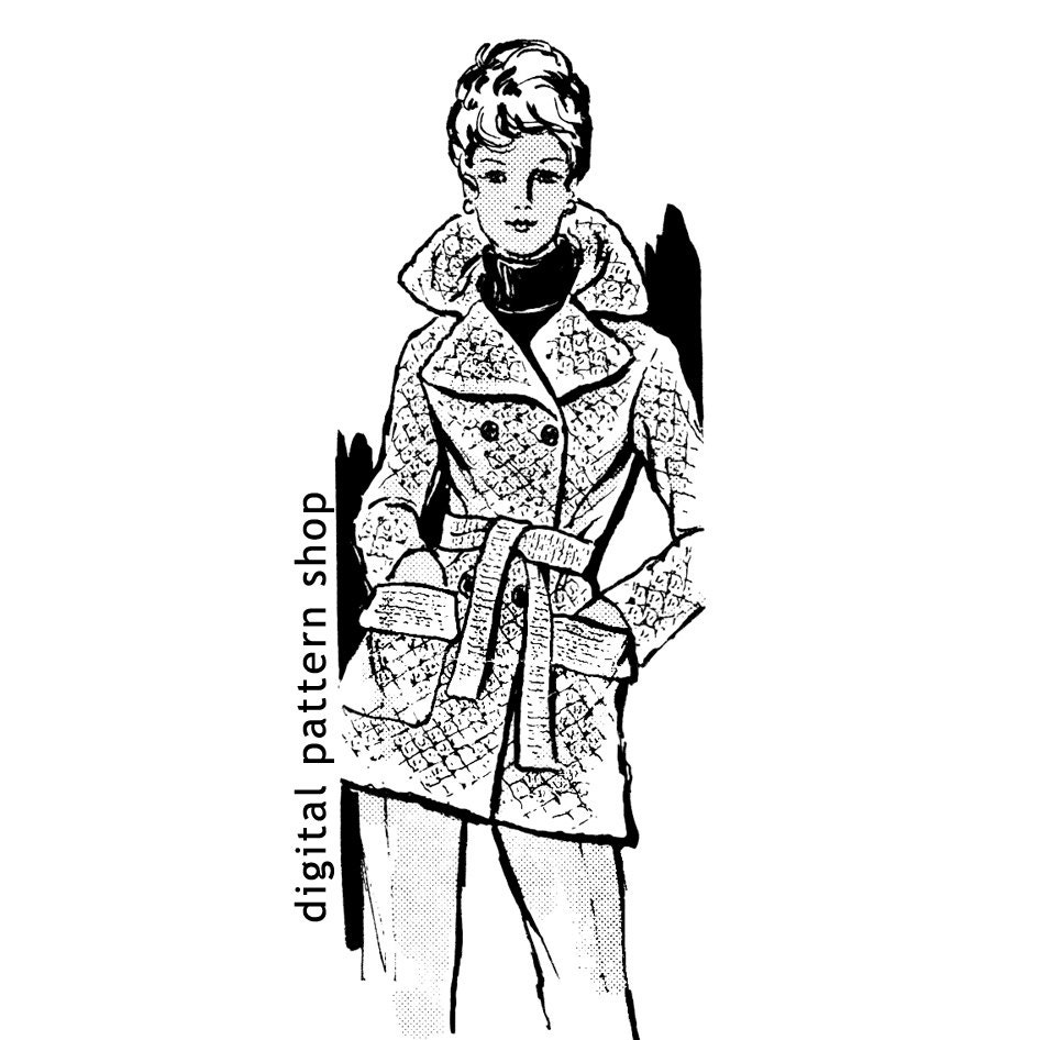 39 Crochet Jacket Patterns with Cardigans, Vests, and Hooded Styles 32 Crochet Jacket Pattern Vintage Double Breasted Sweater