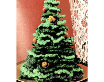 Tabletop Christmas Tree Crochet Pattern, Vintage Forever Christmas Tree Approx 12 Inches PDF Download - C343