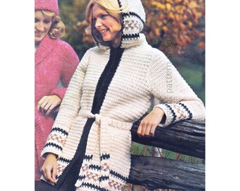 Easy Textured Zip-up Hooded Cardi Crochet Pattern Create A Cosy