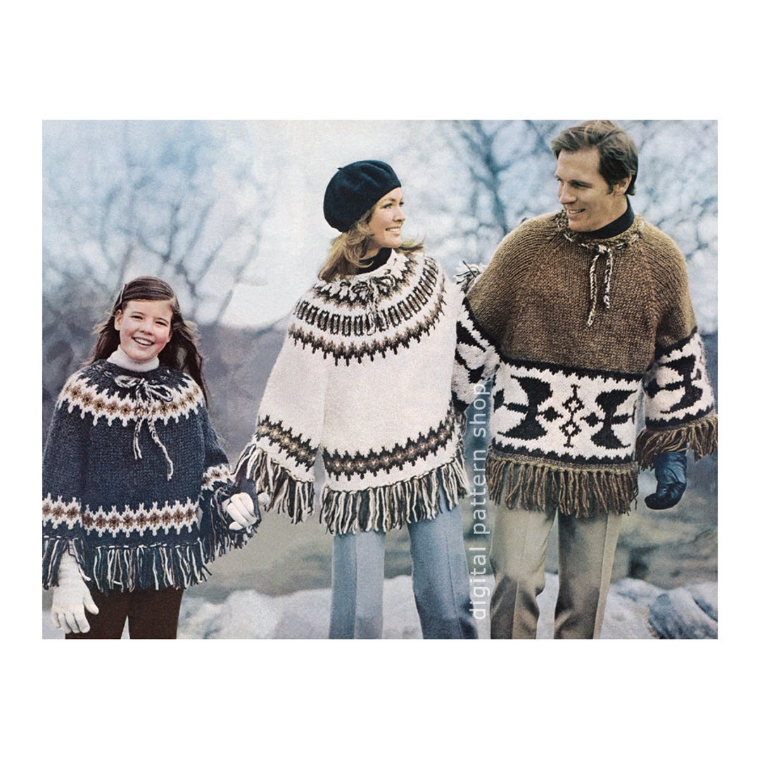 ジャケット・アウター USA Vintage Knit Unisex Poncho $_57.JPG?set_id=880000500F