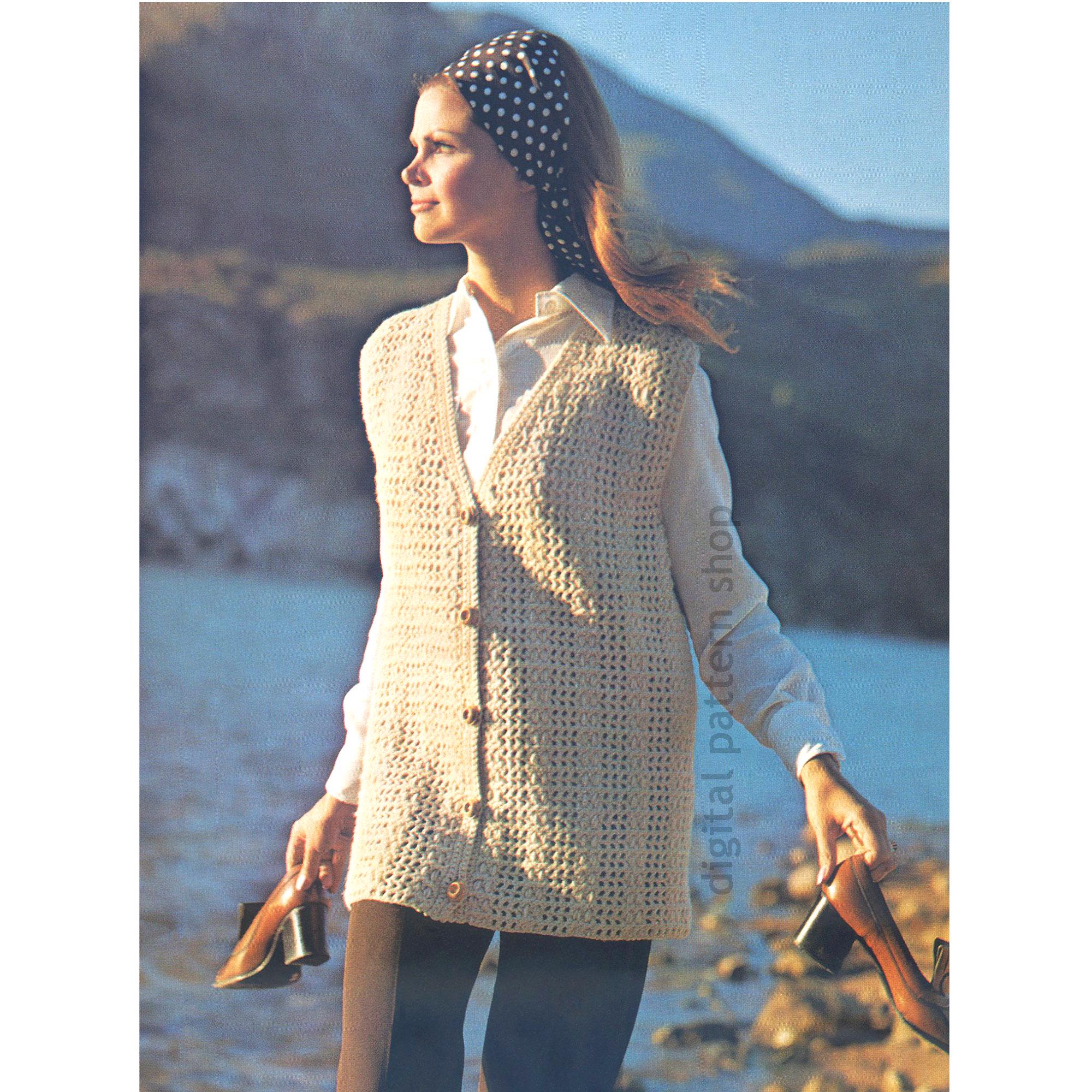 40 Boho Crochet Patterns: Unleash Your Creativity with Trendy Designs 36 Long Vest Crochet