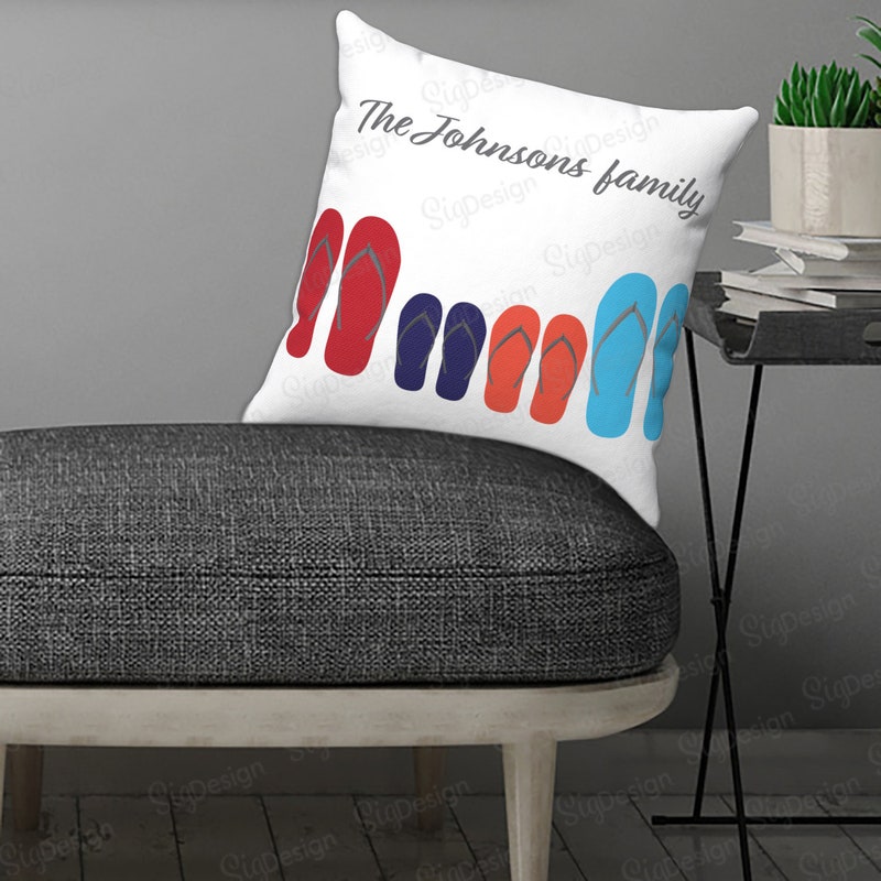 Curated Textured Flip Flops Pillow Gallery View 26