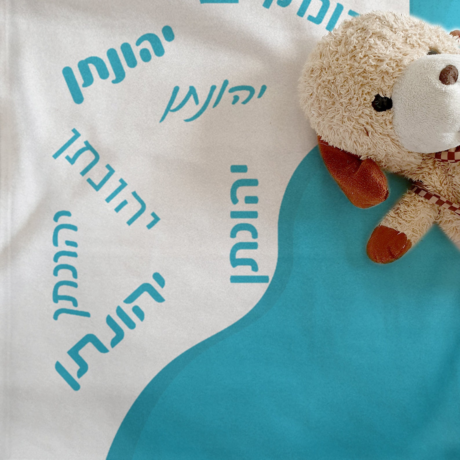 Hebrew Baby Name Minky Blanket Custom Jewish Baby Boy Gift Etsy