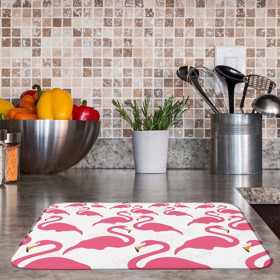 Pink dish drying mat sale