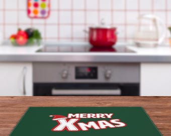Printed Christmas Placemat, 'Stitched Look' Xmas Table Mat