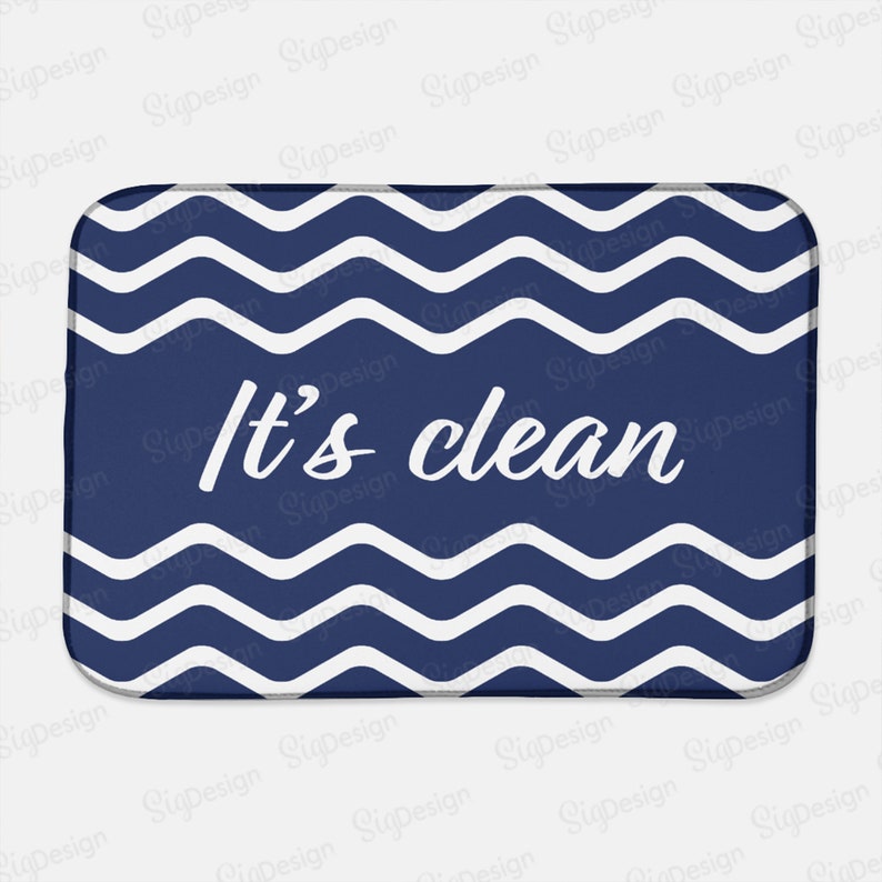 IT'S CLEAN Dish Drying Mat Water Absorbent Zigzag Chevron Etsy Israel