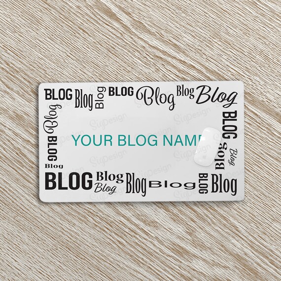 Custom blogging desk mat Blog name or logo print on desk