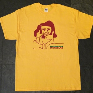 Stereolab, switched on, peng!, post-rock - screen printed t-shirt
