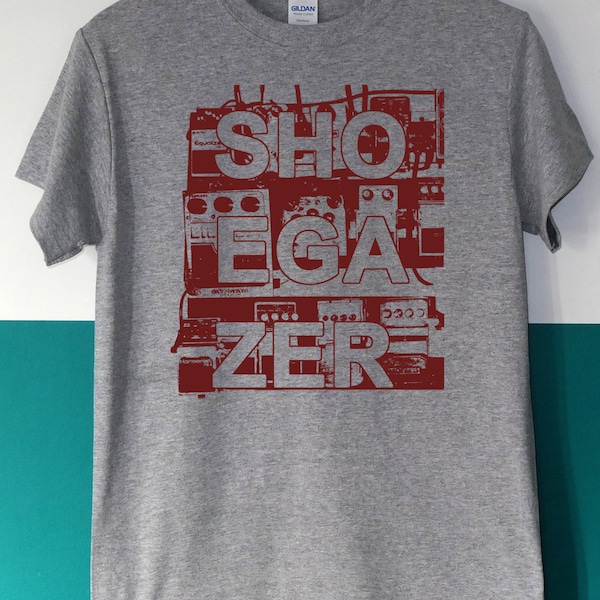 Shoegaze shirt, shoegazer , Guitar Pedalboard, dream pop, 90', mbv, slowdive, Ride - screen printed T-shirt