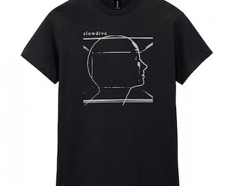 Camiseta Slowdive, camiseta de banda Shoegaze, camiseta com estampa serigráfica