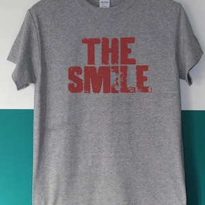 The Smile band t-shirt, Thom Yorke,  Cutouts, band, logo, Radiohead - screen printed t-shirt
