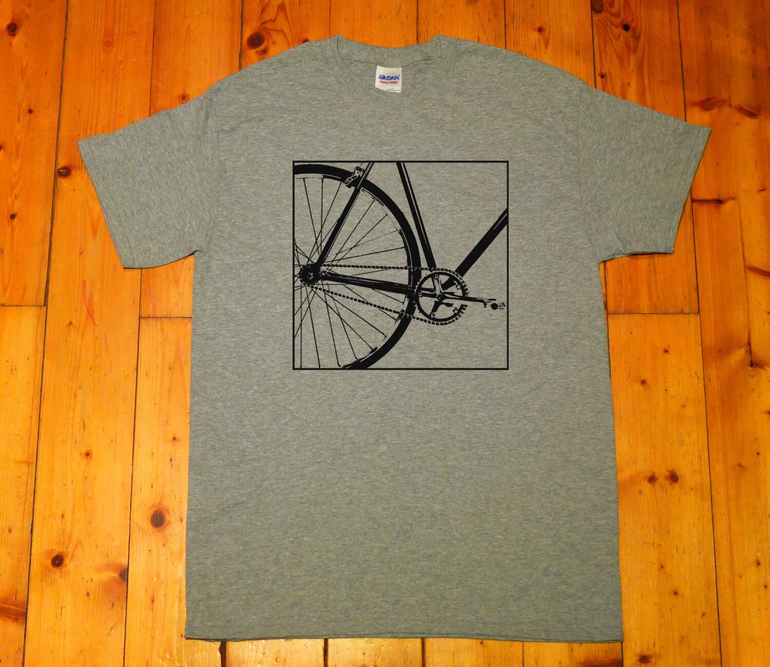 Image of Fixie, Biker, Single Speed Bike, Old School Bicycle, Born To Cycle, Fixed Gear - Men's Screen Printed T-Shirt