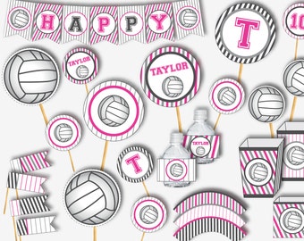 Volleyball Birthday - Volleyball Party - Volleyball Decor - Volleyball Printables - Kids Party Decorations - Volleyball (Instant Download)