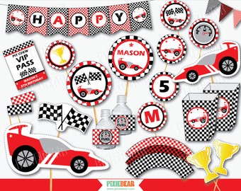 Race Car Birthday - Racing Party - Race Car Party - Racing Birthday - Go Kart - Race Car Birthday Party - Car Party (Instant Download)