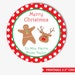 Christmas Sticker Tags Printable Christmas Gift Stickers, Personalized ...