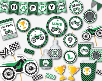 Dirt Bike Birthday - Motocross Party - Motorcycle Party - Dirtbike Birthday - Dirt Bike Decor - Motocross Decor (Instant Download)