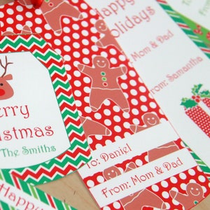 Editable Christmas Gift Tags, Printable Christmas Tags for Kids ...