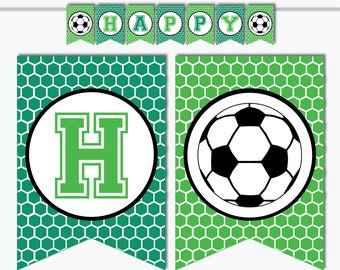 Soccer Banner, Soccer Party Banner, Soccer Birthday Banner, Soccer Banner, Soccer Birthday Party Decorations, Printables (Instant Download)