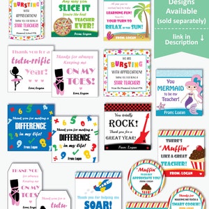 Printable Bursting With Appreciation Gift Tag, Starburst Teacher ...