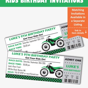 Motocross Party Thank You Tags Printable Favor Tags for a Dirt Bike Birthday, Thank you Labels for a Motorcycle Party Instant Download image 8