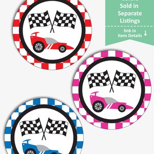 Race Car Birthday Decorations, Printable Race Car Party Decoration ...