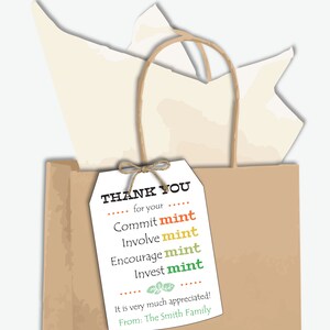 Teacher Appreciation Mint Tags Printable Mint Teacher Labels, Teacher ...