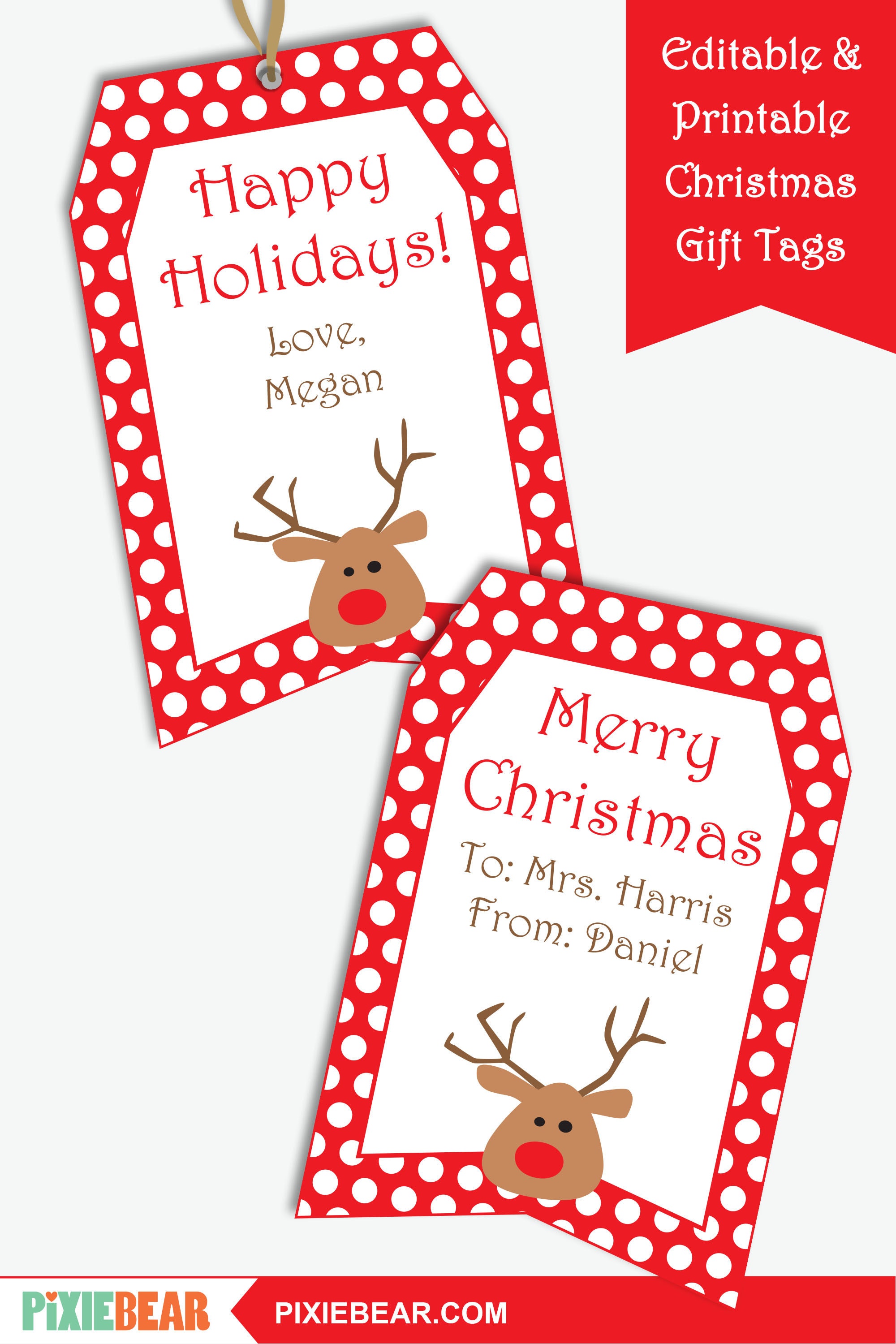 Christmas tags store for kids