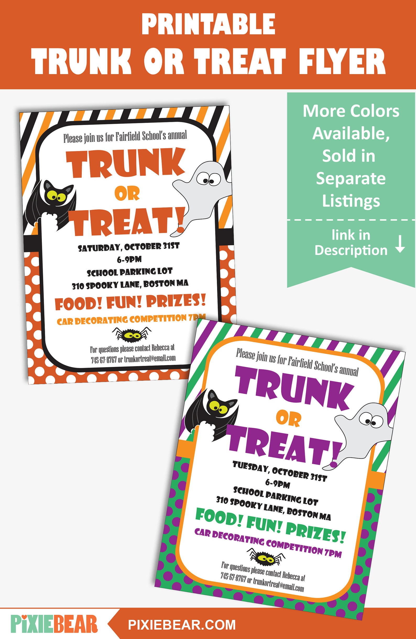 Trunk Or Treat Flyer Template