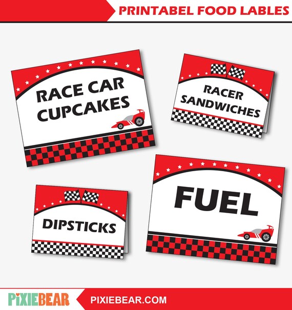 Free printable food cards for buffet