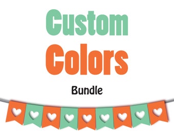 Custom Colors - Change the colors of the design to the colors you choose (Customized Birthday Party Package)