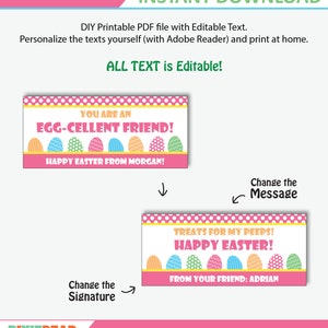 Easter Treat Bag Toppers Printable Easter Bag Toppers for Easter School ...