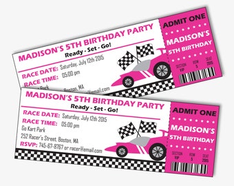 Race Car Birthday invitation - Race Car invitation - Racing Birthday - Race Car Party - Racing Party -Go Kart - Car Party (Instant Download)