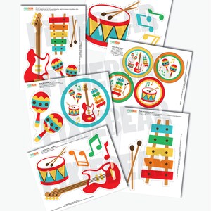 Music Birthday Party Decorations Printable Music First Birthday Decor ...