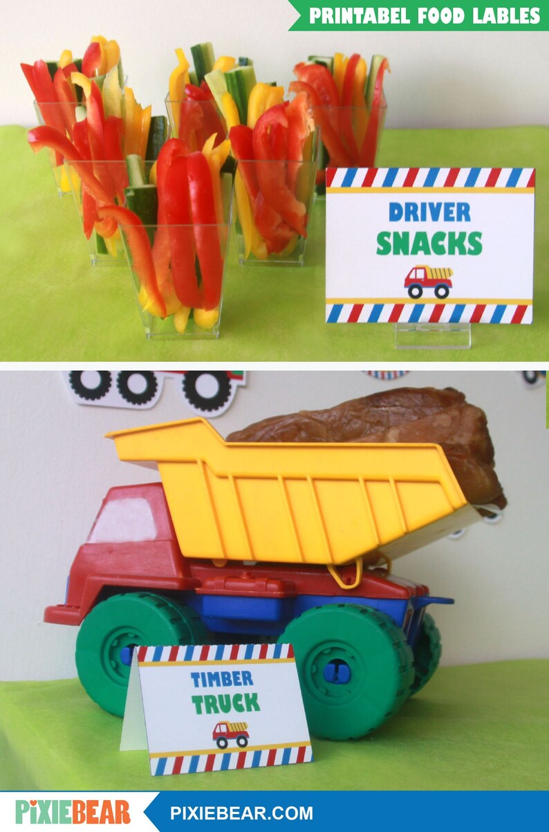 Transportation Food Labels Transportation Food Tent Cards Etsy