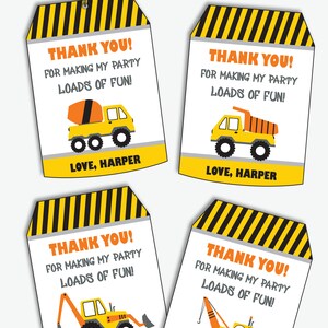 Construction Party Decorations, Printable Construction Birthday Theme Decor, Under Construction First Birthday Supplies Instant Download image 4