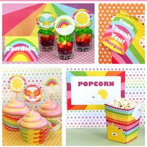 Rainbow Party Rainbow Birthday Rainbow Party Printables Pastel Rainbow ...